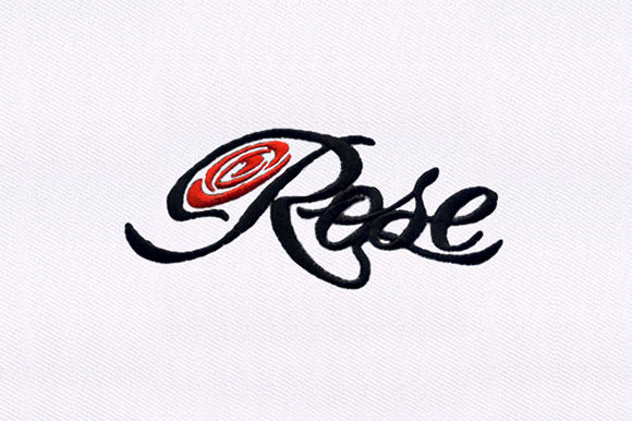 Beautiful Rose Text: A Charming Embroidery Design