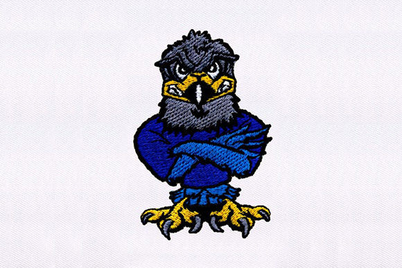 Blue Gray Eagle: A Touch of Elegance in Embroidery