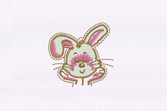 Charming Cute Bunny Rabbit Design for Apparel
