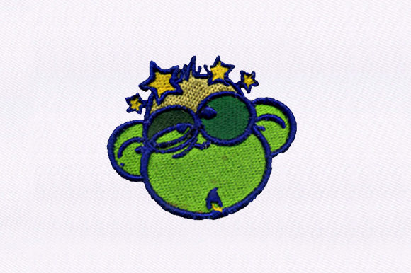 Charming Dizzy Monkey Design for Embroidery