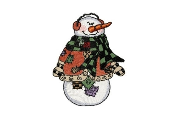 Charming Snowman Scottie for Winter Projects