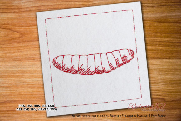 Charming Wax Worm Lineart for Personalized Gifts