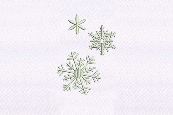 Crystalized Snowflakes: A Winter Embroidery Gem
