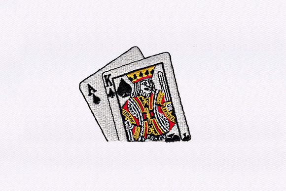 King Ace of Spades Design: A Bold Embroidery Choice