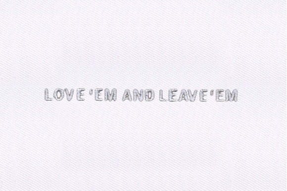 Love EM and Leave EM Design: A Charming Embroidery Choice