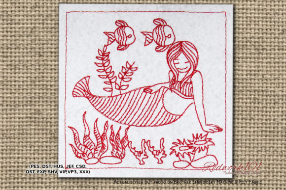 Mermaid with Fishes Lineart: A Design Review