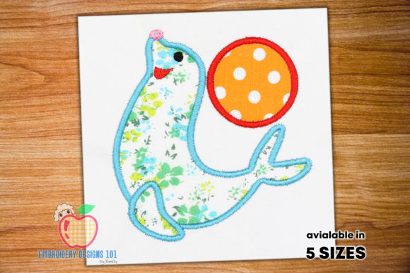 Playful Seal Applique: A Charming Addition