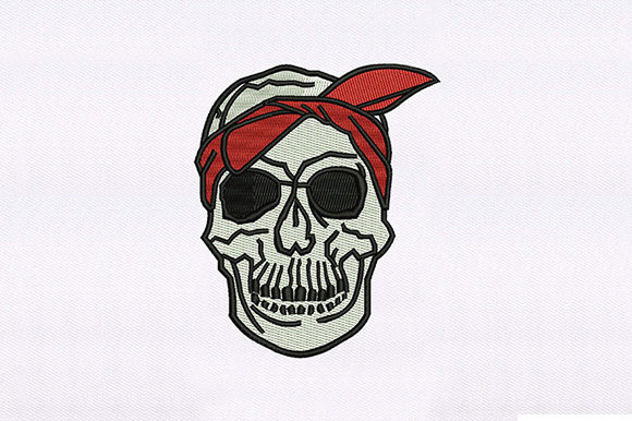 Red Bandana Skull: A Bold Addition for Apparel