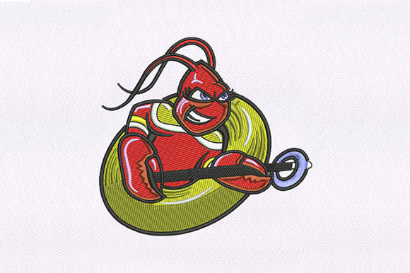Red Lobster: A Festive Touch for Holiday Embroidery