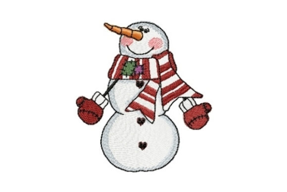 Snowman Jeremiah: A Charming Winter Embroidery Design