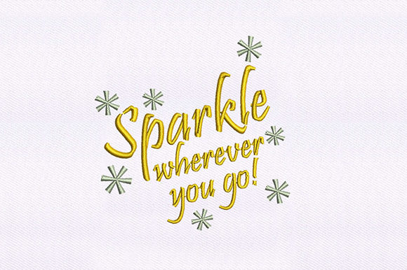 Sparkling Quote Design for Christmas Apparel