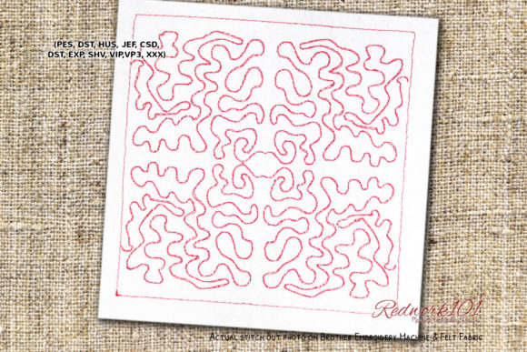 Textile Quilt Pattern: A Versatile Holiday Embroidery