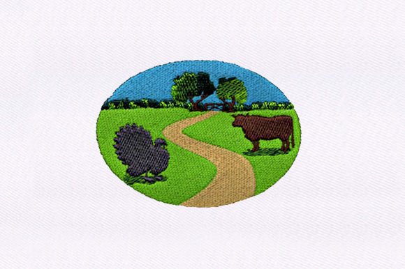 Turkey and Farm Design: A Cozy Embroidery Review